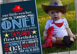 Cowboy 1st Birthday Invitations Cowboy Birthday Invitation Western Birthday Invitation Cowboy