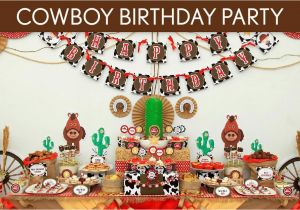 Cowboy Decorations for Birthday Party Cowboy 1st Birthday Party Ideas Home Party Ideas