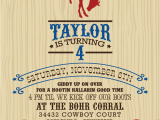 Cowboy themed Birthday Invitations Cowboy Invitation Template Invitation Template