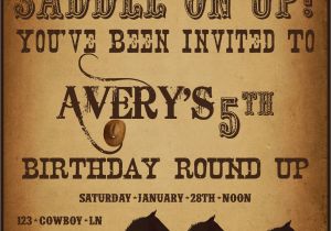 Cowboy themed Birthday Invitations Western Party Invitations Party Invitations Templates