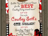 Cowboys Invitations Birthday Party Cowboy Birthday Party Invitation Cowboy Invitation Digital