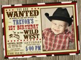 Cowboys Invitations Birthday Party Cowboy Birthday Party Invitation Photo Option