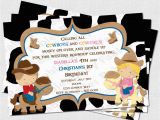 Cowboys Invitations Birthday Party Cowboys and Cowgirls Birthday Party Invitation Digital Diy