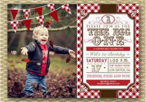 Cowgirl 1st Birthday Invitations 1st Birthday Invitation Country Western Bbq Picnic