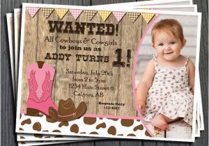 Cowgirl 1st Birthday Invitations Best 25 Cowgirl Birthday Invitations Ideas that You Will