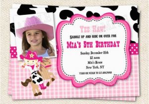Cowgirl 1st Birthday Invitations Cowgirl Birthday Invitations