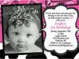 Cowgirl 1st Birthday Invitations Little Cowgirl Birthday Invitation Pink by