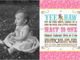 Cowgirl 1st Birthday Invitations Vintage Cowgirl Printable Photo Invitation Dimple Prints