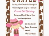 Cowgirl Birthday Invitation Wording Cowgirl Birthday Invitation Digital File Cowgirl