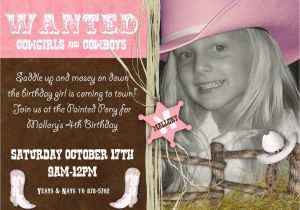 Cowgirl Birthday Invitation Wording Cowgirl Birthday Party Invitations Template Best