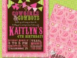 Cowgirl Birthday Invitation Wording Diy Printable Doublesided Cowgirl Birthday Invitations