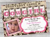 Cowgirl Birthday Invites Cowgirl Birthday Invitation 1st Birthday or Any Age Pink and