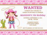 Cowgirl Birthday Invites Cowgirl Birthday Invitations Ideas Bagvania Free