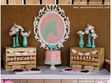 Cowgirl Decorations for Birthday Party Pink and Aqua Cowgirl themed Birthday Party Pizzazzerie