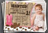Cowgirl First Birthday Invitations Best 25 Cowgirl Birthday Invitations Ideas that You Will