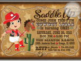 Cowgirl First Birthday Invitations Cowboy 39 S 1st Birthday Invitations Cowboy Western Birthday