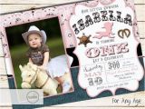 Cowgirl First Birthday Invitations Cowgirl First Birthday Invitation Digital Printable