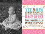 Cowgirl First Birthday Invitations Vintage Cowgirl Printable Photo Invitation Dimple Prints