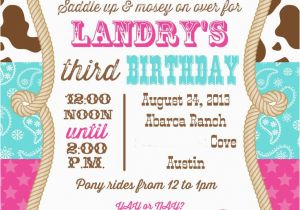Cowgirl themed Birthday Invitations 25 Best Ideas About Cowgirl Birthday Invitations On