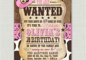 Cowgirl themed Birthday Invitations Best 25 Cowgirl Birthday Invitations Ideas On Pinterest