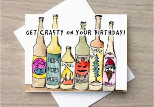 Craft Beer Birthday Card Birthday Card Funny Birthday Card Beer Card Craft Beer