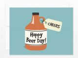 Craft Beer Birthday Card Funny Beer Lovers Birthday Card Cheers Hoppy Beer Day