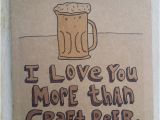 Craft Beer Birthday Card I Love You More Than Craft Beer Greeting Card Craft