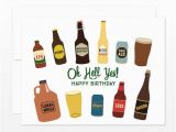 Craft Beer Birthday Card Oh Hell Yes Birthday Beers Greeting Card Craft Beer Lover