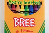 Crayon Birthday Invitations 19 Creative Crayola Crayon Party Ideas Spaceships and