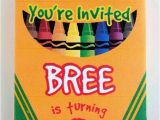 Crayon Birthday Invitations 19 Creative Crayola Crayon Party Ideas Spaceships and
