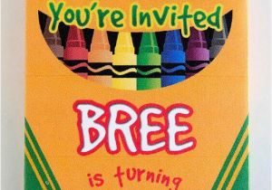 Crayon Birthday Invitations 19 Creative Crayola Crayon Party Ideas Spaceships and