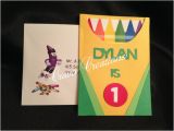 Crayon Birthday Invitations Crayon Birthday Invitation