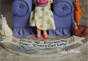 Crazy 40th Birthday Ideas 40th Birthday Quot Crazy Cat Lady Quot Cakecentral Com