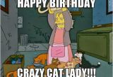 Crazy Lady Birthday Meme Best Happy Birthday Cat Meme