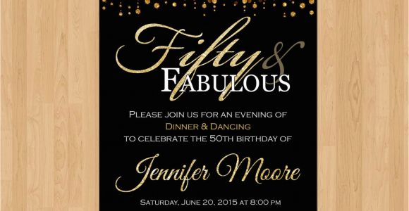 Create 50th Birthday Invitations Free Tips Easy to Create 50th Birthday Invitations Beauteous