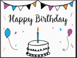 Create A Birthday Card Online Free Printable Free Printable Birthday Card Template