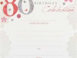 Create A Birthday Invitation for Free Create 80th Birthday Party Invitation Templates Free