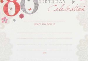 Create A Birthday Invitation for Free Create 80th Birthday Party Invitation Templates Free