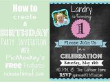 Create A Birthday Invitation for Free How to Create An Invitation In Picmonkey