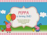 Create A Birthday Invite Online Free Create Peppa Pig Birthday Invitations Templates with