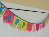 Create A Happy Birthday Banner Fabric Banner Chirpy Threads