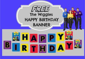 Create A Happy Birthday Banner Free the Wiggles Happy Birthday Banner How to Make with Free