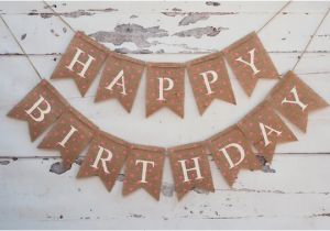 Create A Happy Birthday Banner Pink Polka Dot Happy Birthday Banner Burlap Happy Birthday