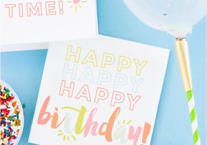 Create and Print Birthday Cards Free Birthday Printables Eighteen25