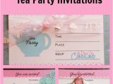 Create and Print Birthday Invitations How to Make Tea Party Invitations A Day In Candiland