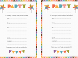Create and Print Birthday Invitations Printable Birthday Invitation Printable Birthday