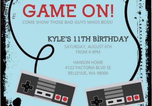 Create Birthday Invitation Video Video Game Birthday Invitations Ideas Bagvania Free