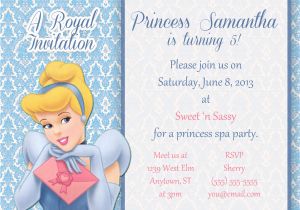 Create Birthday Invitations Free with Photo Create Easy Cinderella Birthday Invitations Printable
