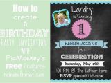 Create Birthday Invitations Free with Photo How to Create An Invitation In Picmonkey