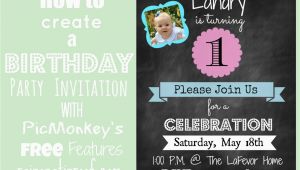 Create Free Birthday Invitations How to Create An Invitation In Picmonkey